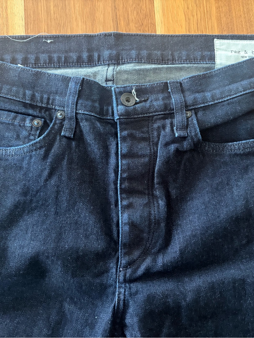Rag&Bone Slim Fit2 Dark Wash Men’s Jean 34W - Picture 4 of 5